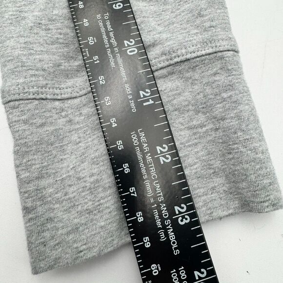 TOMMY HILFIGER Women's Large Gray Sport Pullover Hoodie Sweatshirt Roll Tab Logo - Picture 9 of 9